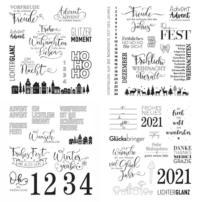 

5.5x5.5inch Winter Greetings Transparent Silicone Clear Stamp For Scrapbooking DIY Craft Decoration Soft Stamp 2020 New