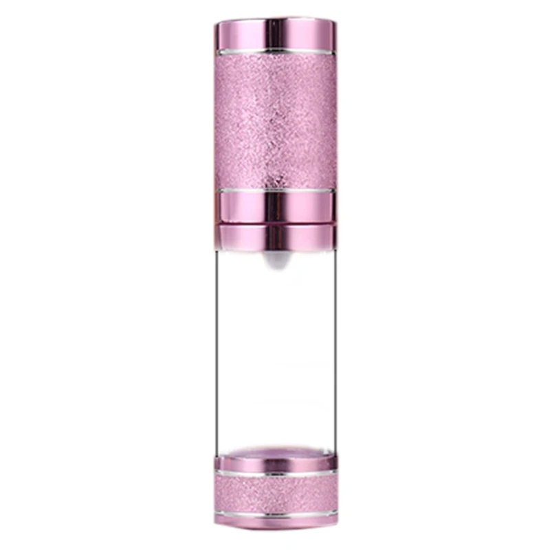 

500pcs Pink Cosmetic Airless Lotion Bottle 15ml 30ml 50ml Refillable perfume bottles Pump Dispenser Bottles spray Container