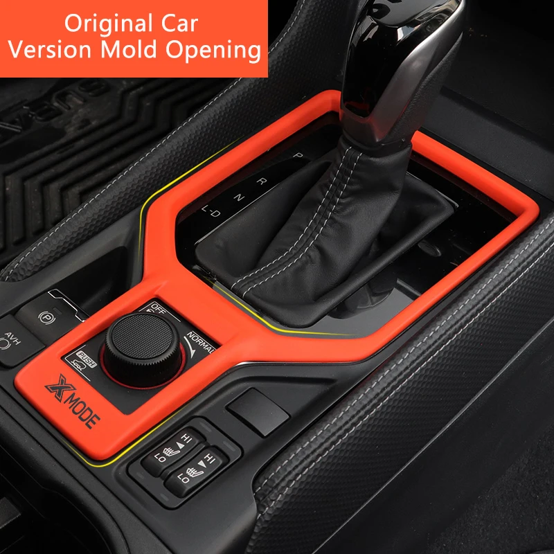 QHCP Car Inner Door Frame Stickers Sport Mode Gear Panel Dashboard Air Vent Cover For Subaru Forester 2019 2020 2021 Accessories