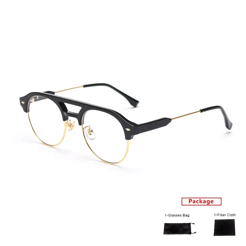Mimiyou aluminiowe okrągłe okulary ramka kobiety blokujące niebieskie światło okulary optyczne oprawka do męskich okularów jasne okulary komputerowe UV400