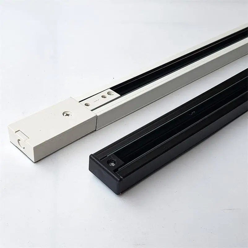 Upgraded Universal 2 Wire/3 Phase Track Rail Spot Light  LED Track Lamp Fitting 2/3 Line Flat Copper Core Tracking General Rails