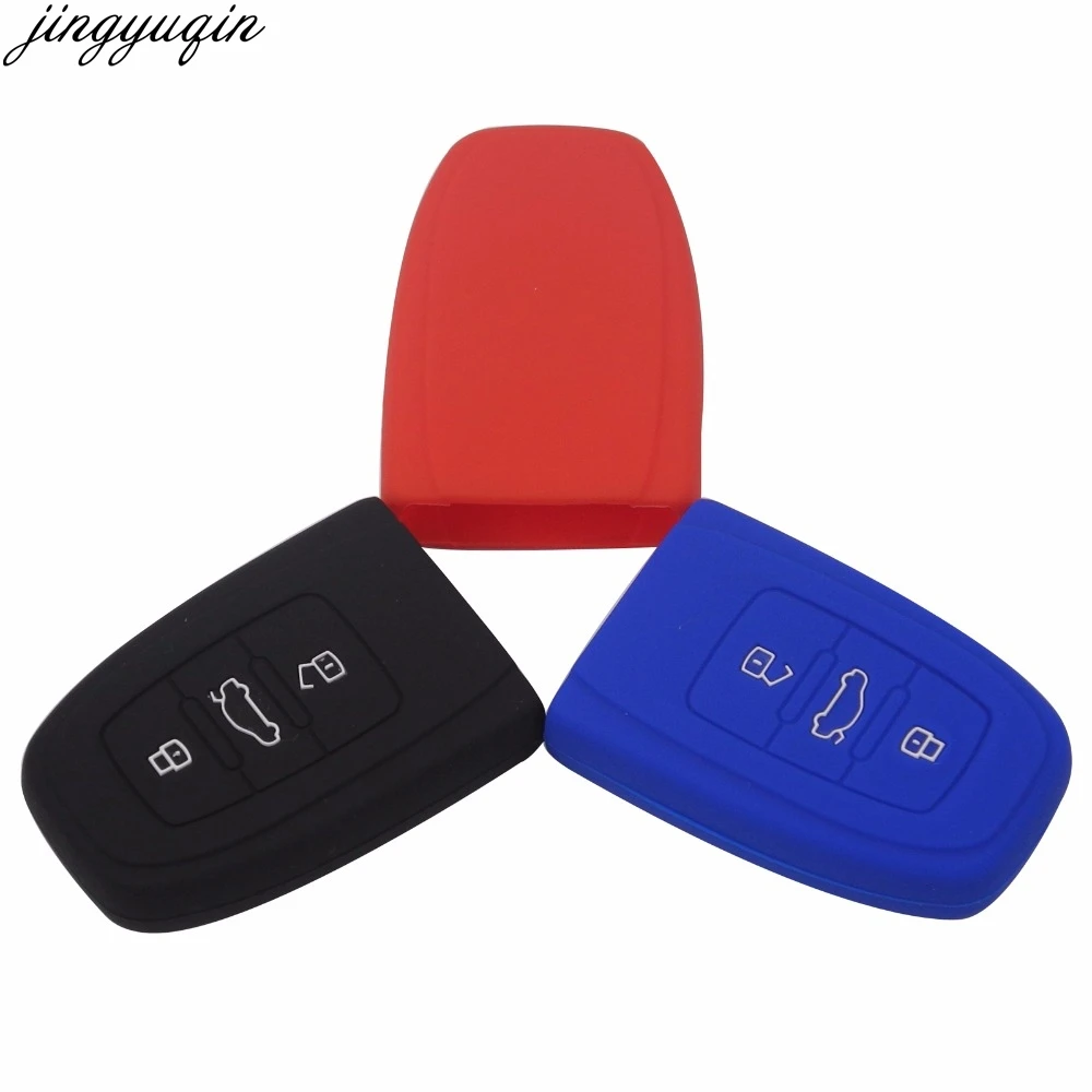 

Jingyuqin Remote Silicone 3B Key Cover Case Protect For Audi B6 B7 B8 A4 A5 A6 A7 A8 Q5 Q7 R8 TT S5 S6 S7 S8 SQ5 RS5 Smart Key