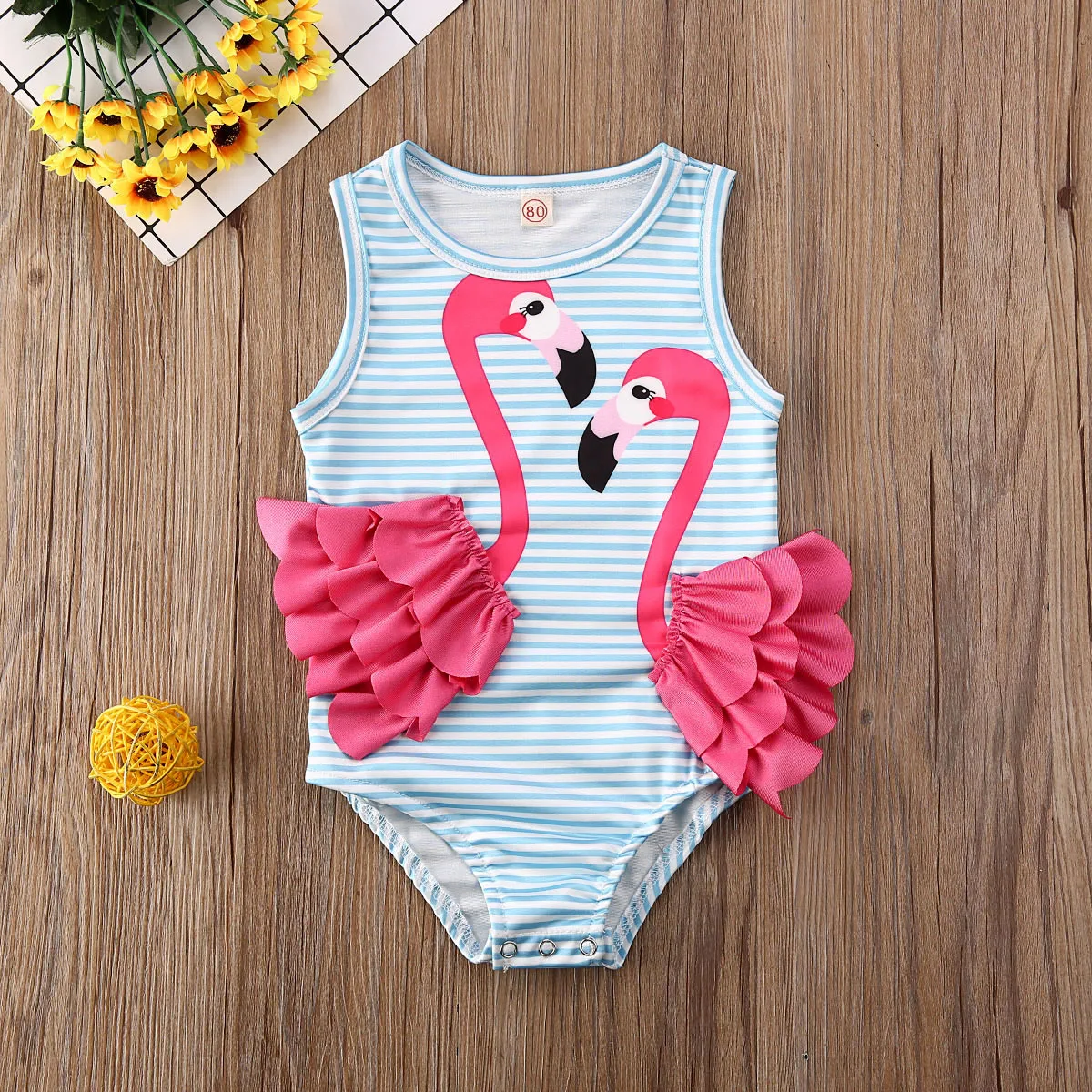 Baby Girl Bikini Set Girls Swimwear Fruit Bownot Dot BIkini set Kids One piece Strappy Ruffled Swimming Swimsuit Costume Bathing