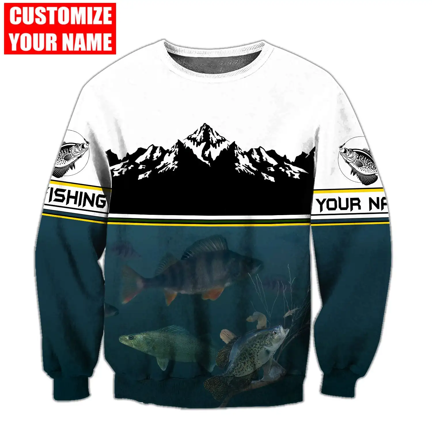 Sudadera unisex con capucha para pesca deportiva – Estampado 3D