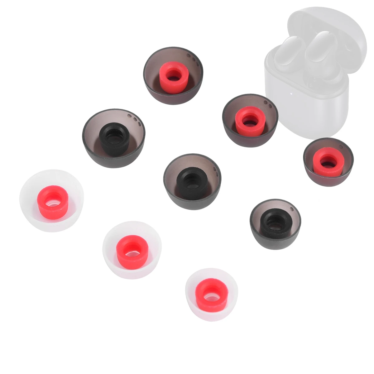 6Pcs Silicone Ear Tips for Anker Soundcore Life P2 Eartips for SoundPEATS T2 ANC Earbuds Tips TWS Earplugs Earphone 4-5mm