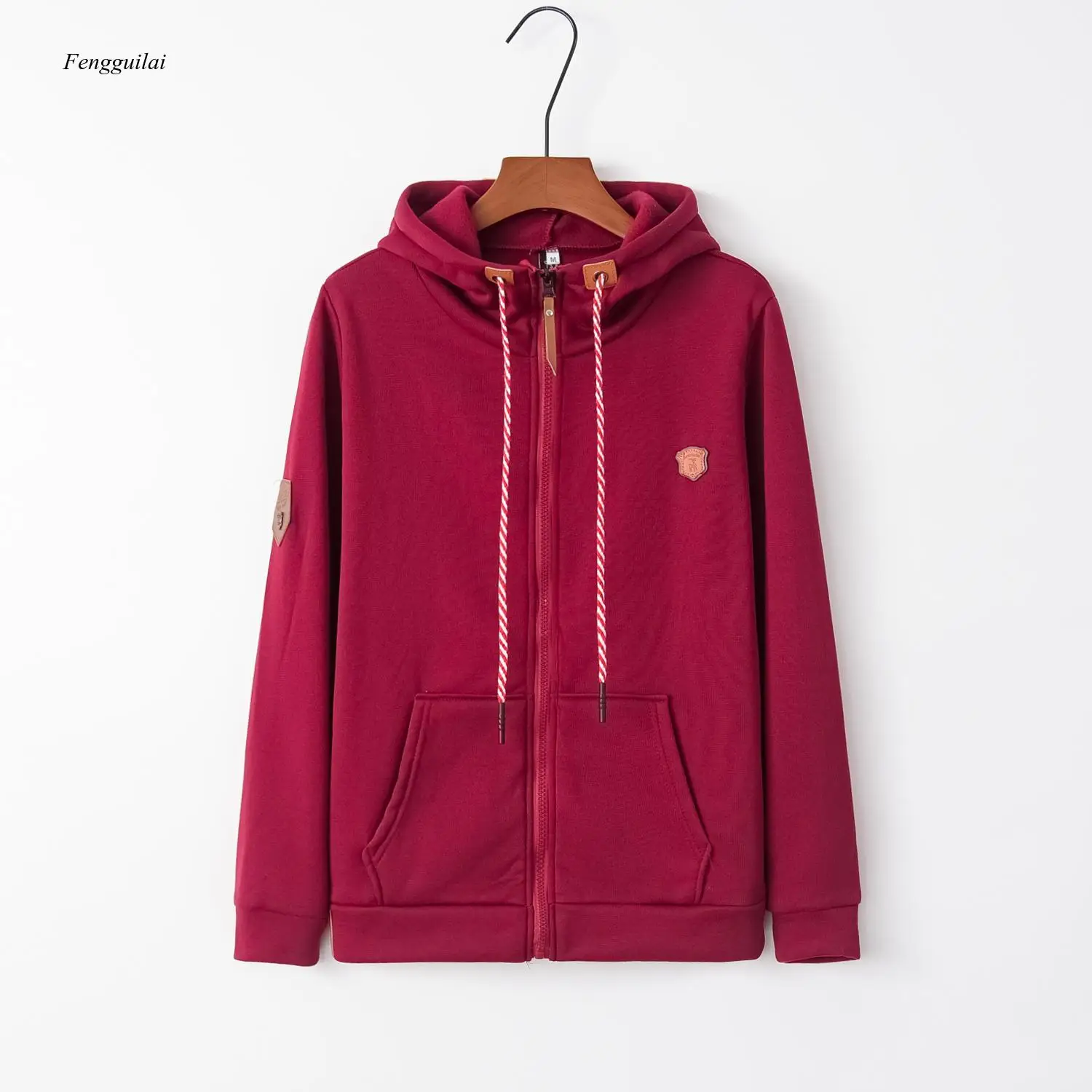 Women Hoodies Fashion Autumn Winter Long Sleeve Pink Female Zipper Sweatshirt  Cotton Girl Coat S-5Xl