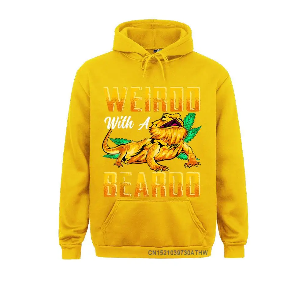 Weirdo dengan A Beardo Naga Berjanggut Beardie Hadiah Kekasih Hoodie Atasan Berkerudung Hari Buruh Musim Dingin Kaus Pria Dijual Pakaian