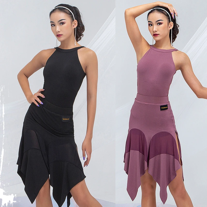 

New Latin Dance Competition Clothes For Women Sexy Bodysuit Latin Skirts National Standard Latin Dance Performance Wear SL4866