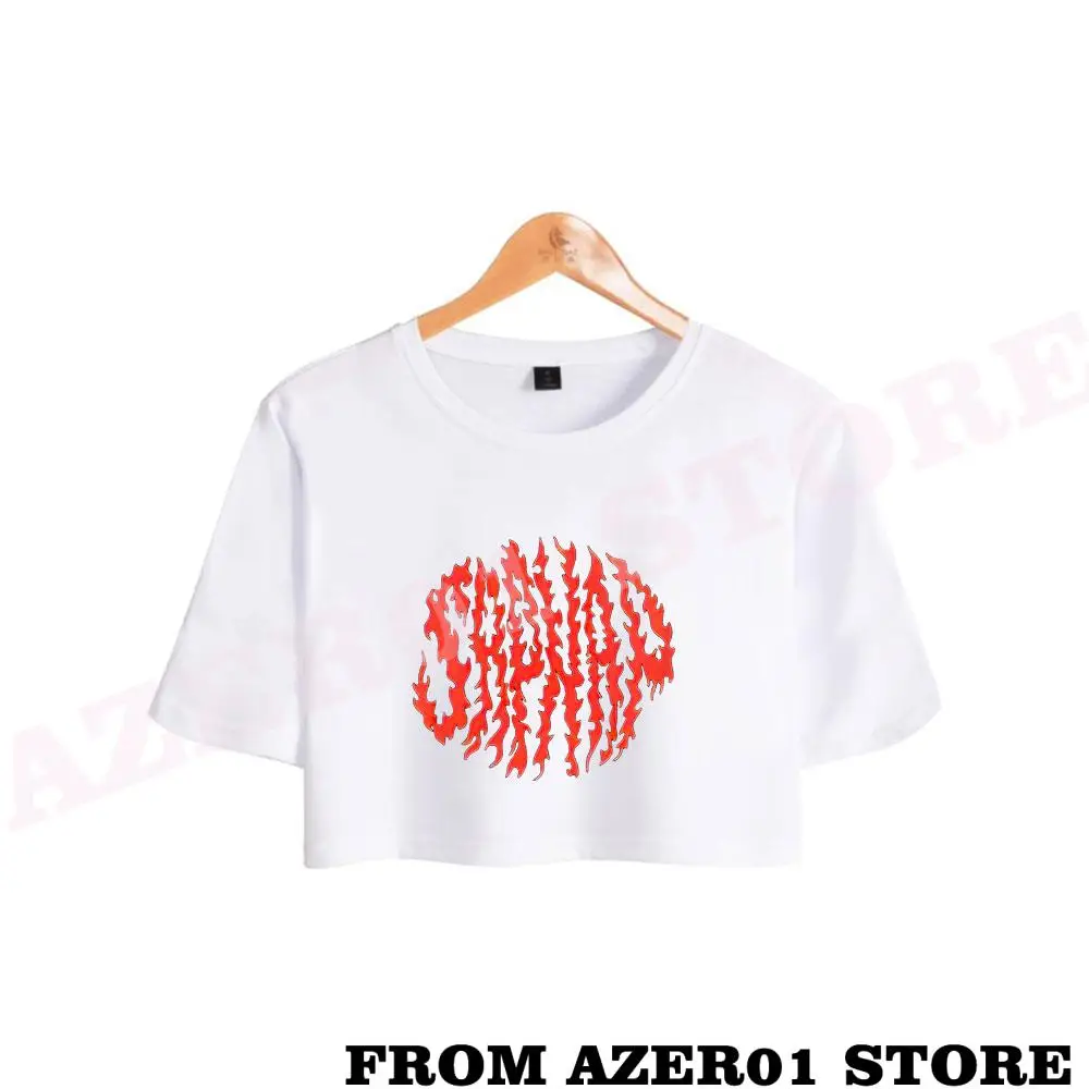 Sapnap NEW Logo DREAM TEAM print Spring Summer Holiday youthful Women/girl sexy bare midriff Kawaii Style T-shirt