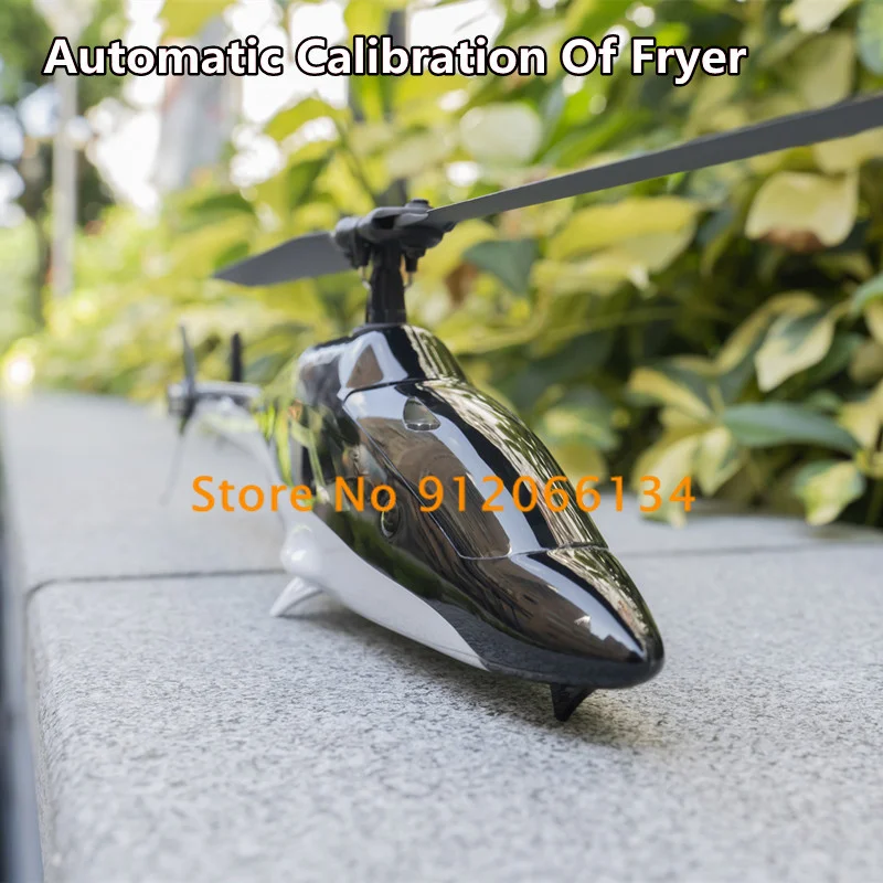 Professional 6G 3D Aerobatics Mini RC Helicopter 300M Stabilize Single Blade Flybarless LED Tail Stunt Remote Control Helicopter