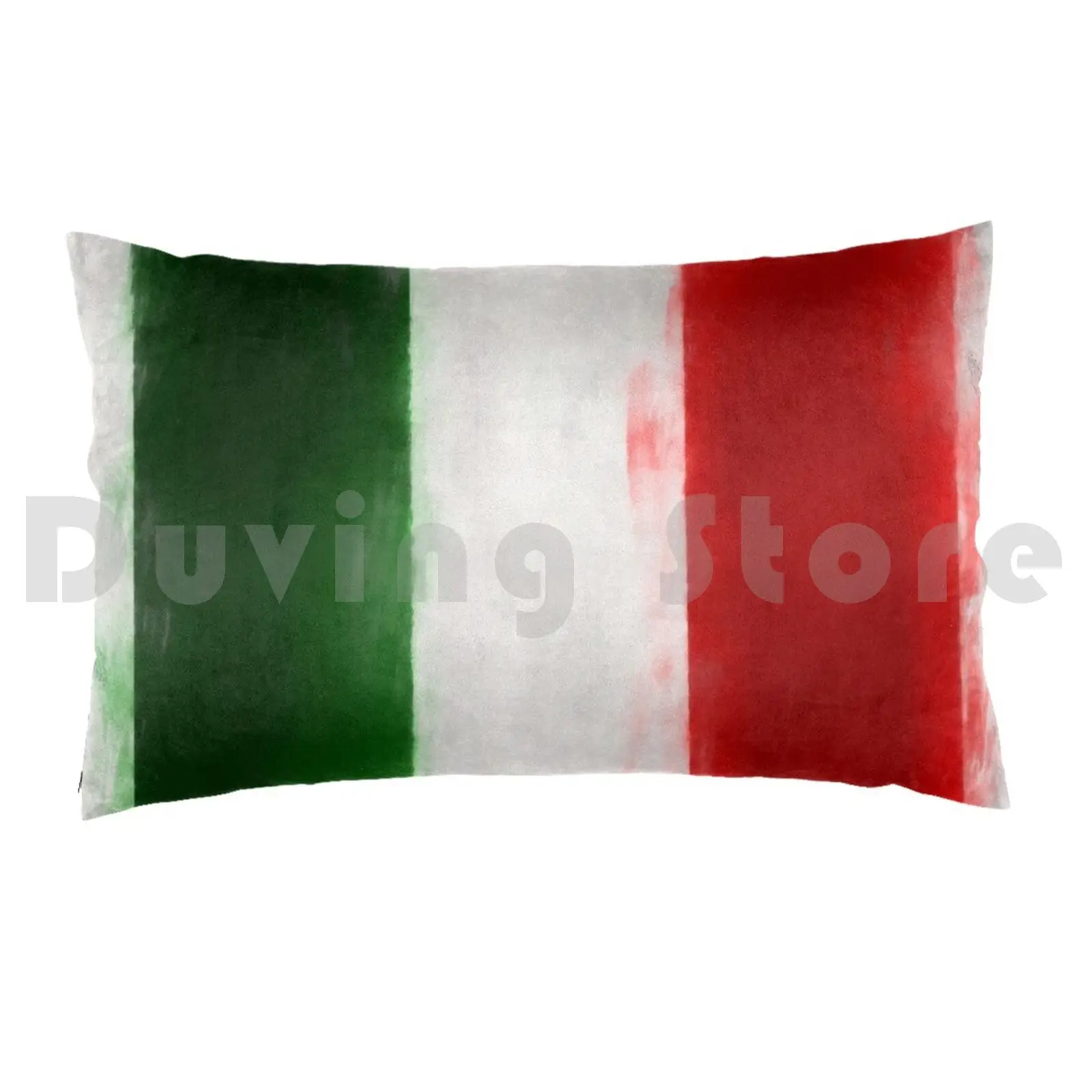 Italian Flag No. 2 , Series 1 Pillow Case Printed 35x50 Colors Flag National Flag Italian Italian Flag Italy Italy