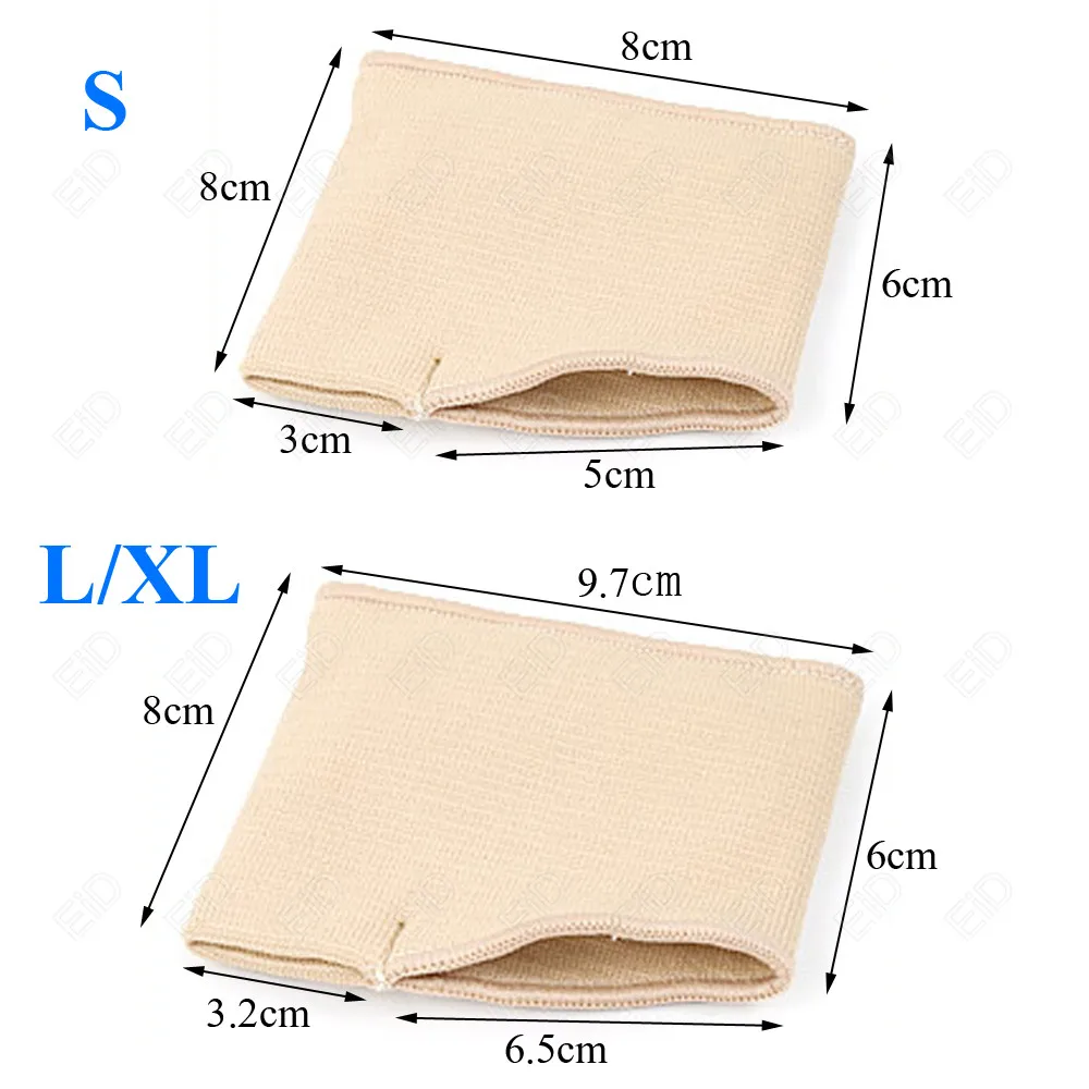 EID 실리콘 중족골 슬리브 패드, 반 발가락 부니온 밑창, 앞발 젤 패드 쿠션, 반 양말 지원, 굳은살 방지 물집