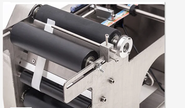 반자동 dateprinter 플라스틱 둥근 병 라벨링 기계, 스티커 라벨 포장 기계