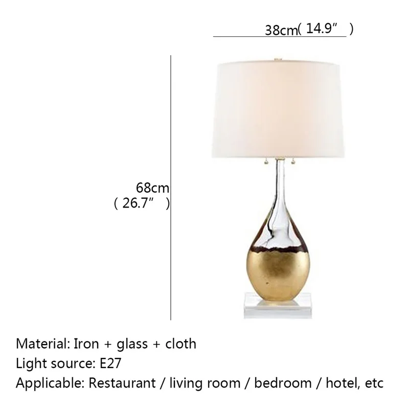 WPD Simple Table Desk Lamp Contemporary Creative LED Light for Home Living Bed Room Decoration