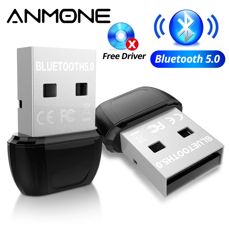 ANMONE Mini USB Bluetooth 5.0 Dongle Adapter Wireless Dongle For PC Laptop Mouse Receptor Bluetooth Transmitter Receiver