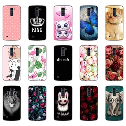 Silicone Case For LG K10 2017 Soft TPU Colorful World Snow Wolf Cover For LG K 10 2017 Phone Case