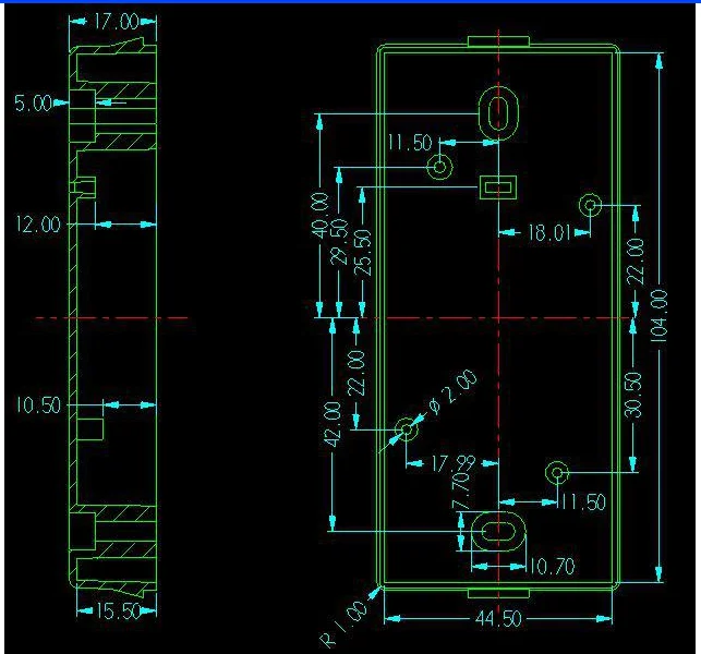 LK-AC01 Neue Design Tür Access Control System Box Kunststoff Elektrische Rfid Reader Gehäuse 119x54x23mm