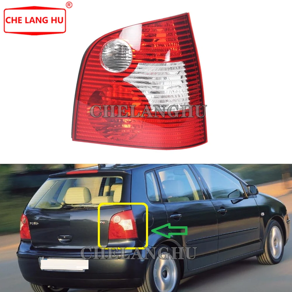 

Right Side Tail Lamp For VW POLO 9N 9N2 Hatchback 2001 2002 2003 2004 2005 Car-styling Rear Tail Light Lamp Housing NO Bulbs