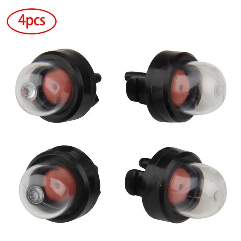 4Pcs Carburetor Oil Bubble Petrol Snap In Primer Fuel Bulb Pump Kit For Ryobi Walbro Husqvarna Chainsaws Trimmer Clear