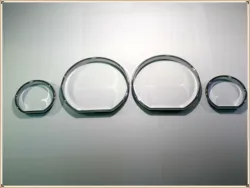 Chrome Speedometer Gauge Dial Rings Bezel Trim Chrome Tacho Rings for BMW E46 1999-2006