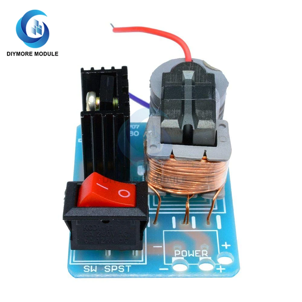 15KV High Frequency DC High Voltage Arc Ignition Generator Inverter Boost Step-Up 18650 DIY Kit U Core Transformer Suite 3.7V