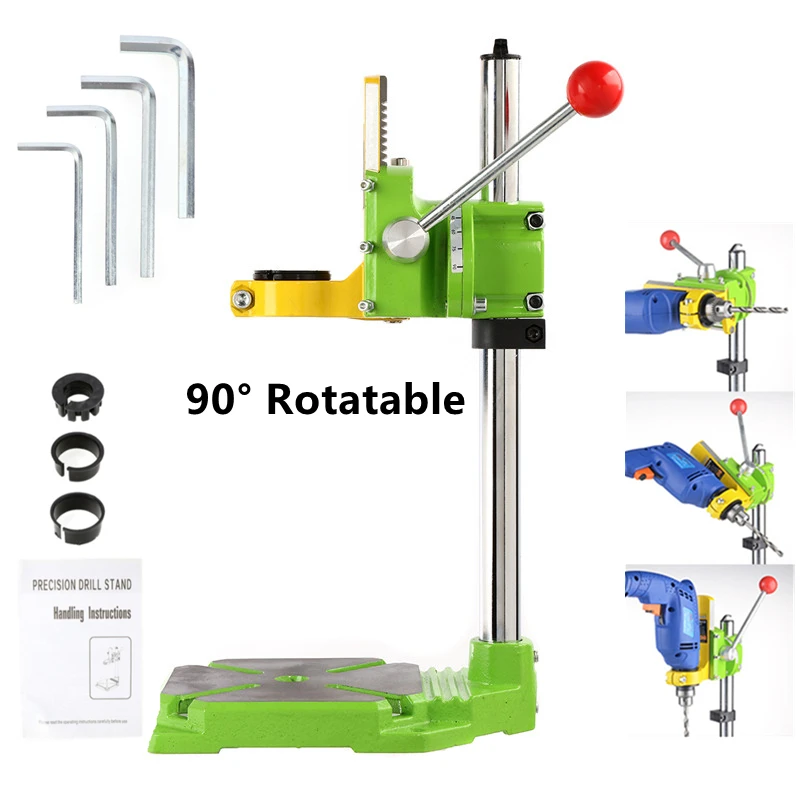 High-Precision Bench Drill Press Stand Clamp Base Frame for Electric Drills DIY Tool Press Hand Drill Holder Universal Bracket