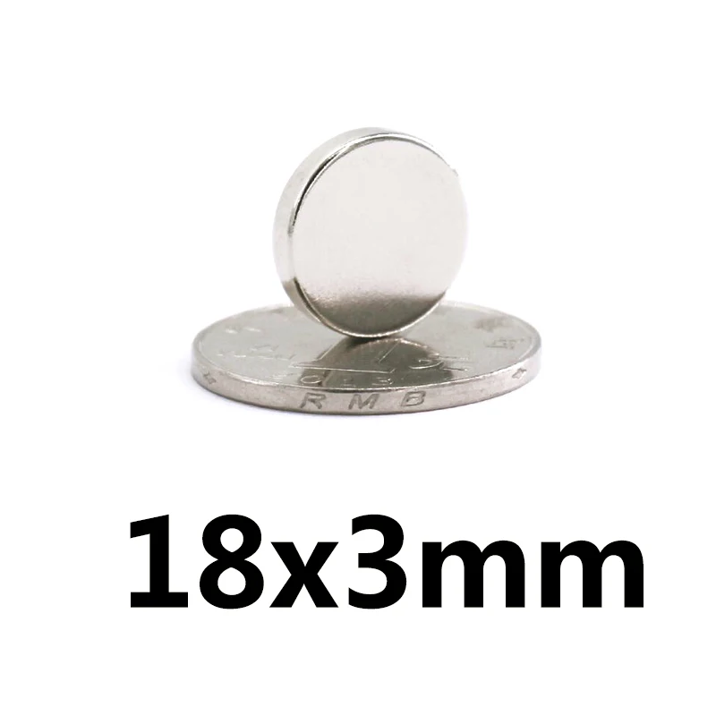 5/10/20PCS 18x3 mm Neodymium Disc Magnet 18mmx3mm Permanent Magnetic 18x3mm Bulk Small Round Magnets Dia 18*3 mm N35