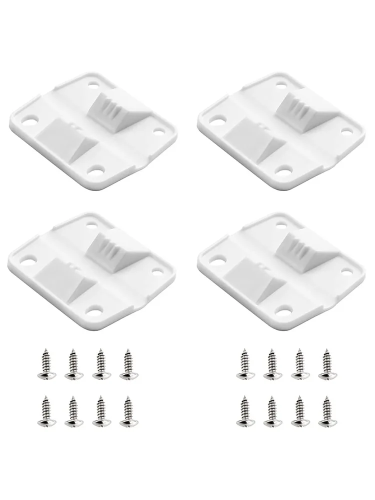 4 Pieces Igloo Cooler Plastic Hinges Cooler Replacement Hinges With 16 Pieces Screw For Ice Chest Igloo Cooler Parts Clean