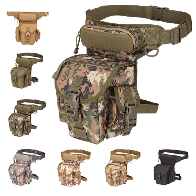 EDC Hunting Drop Leg Bag Tool Fanny Thigh Pack Hunting Bag Waist Pack Motorcycle Riding Men Molle Waist Packs