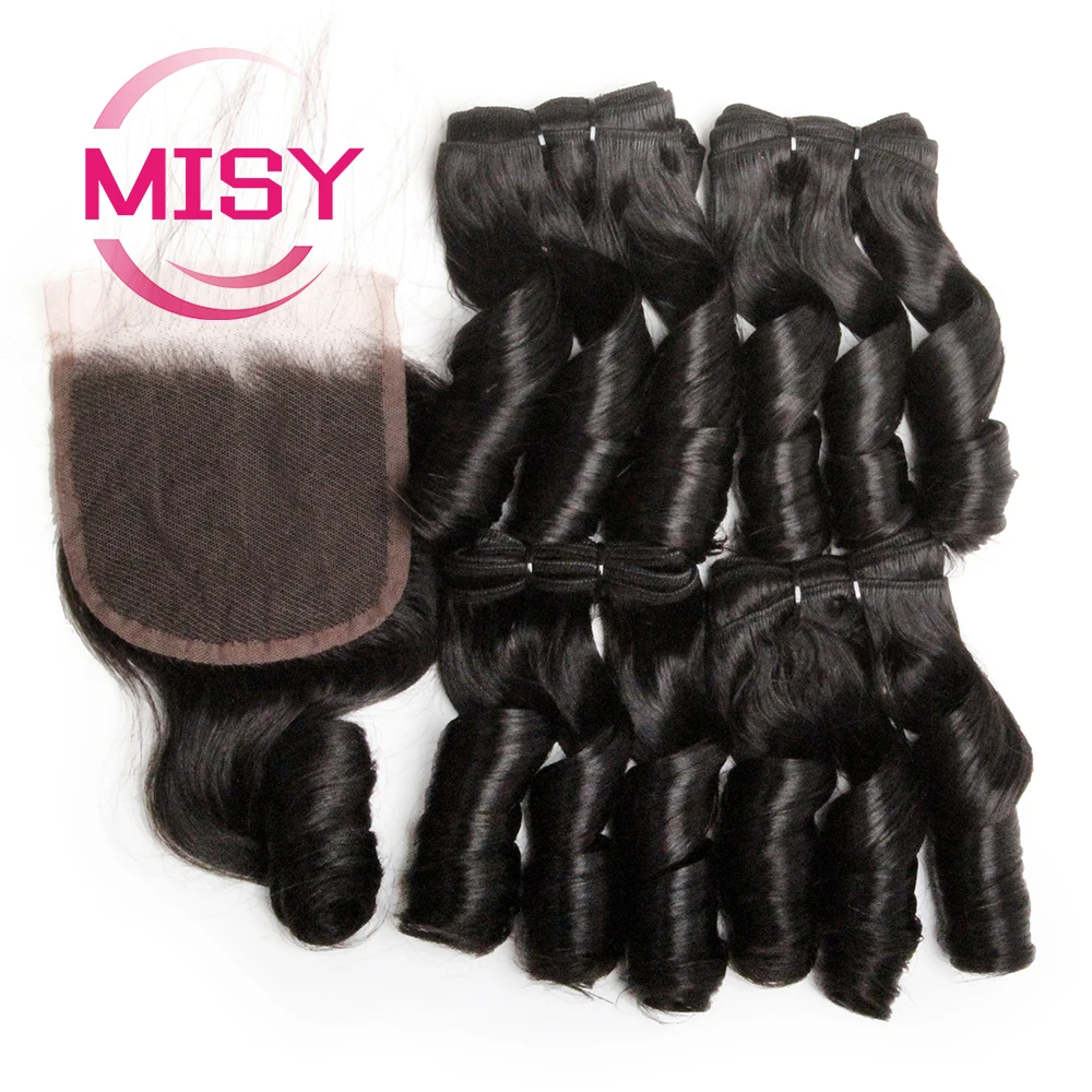 Lose Welle Brasilianische Haar 4 Bundles Mit Verschluss Ombre Farbige Menschliches Haar Bundles Mit Verschluss Remy Menschliches Haar