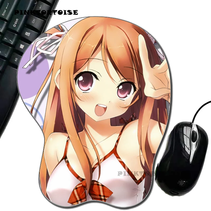 

PINKTORTOISE Anime kurumi Gril Silicon 3D chest Mouse Pad Ergonomic Mouse Pad Mouse Pad