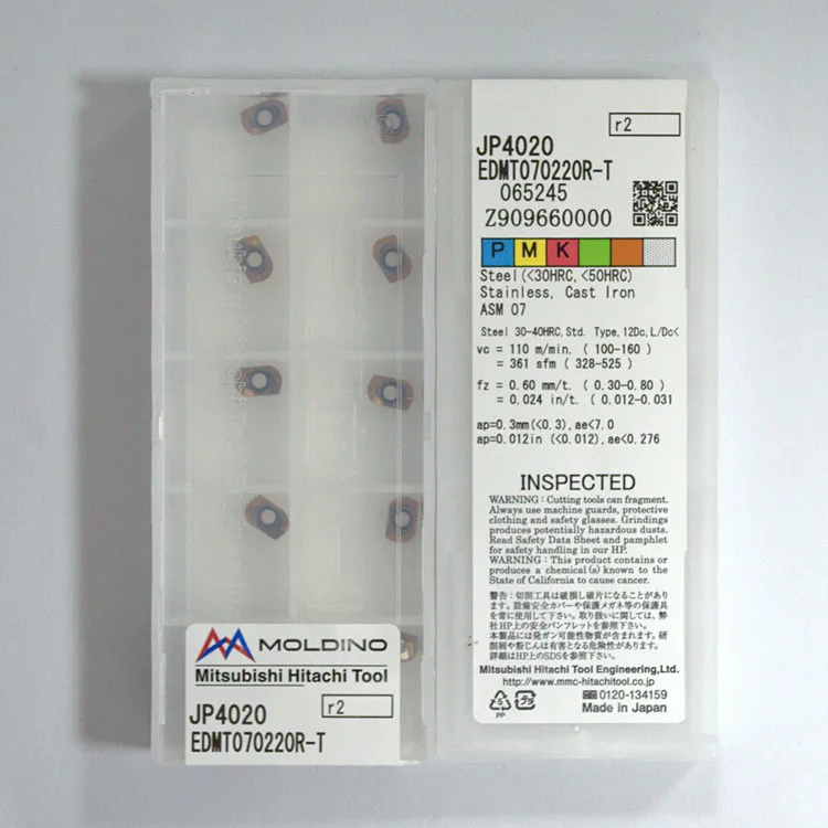 EDMT070220R-T JP4020 R2 100% оригинальный японский HITACHI TUNGSTEN CARBIDE cnc tips EDMT 10 шт./лот