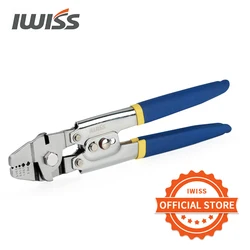 IWISS WX-712 Wire Rope Crimping Plier Fishing Swaging Tool Cable Crimps 2.2mm Aluminum Tube Double Barrel Ferrule Loop Sleeve