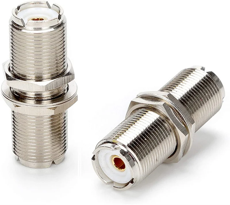 5 teile/los UHF SO239 Weibliche Zu Buchse Mutter Schott Panel Mount Adapter Stecker Gerade F/F Anschlüsse