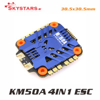 skystars KM50A 3-6S 4 In 1 ESC BLHeli_S ESC Speed Controller Board Support Dshot150 Dshot300 Dshot600 for FPV RC Racing Drone