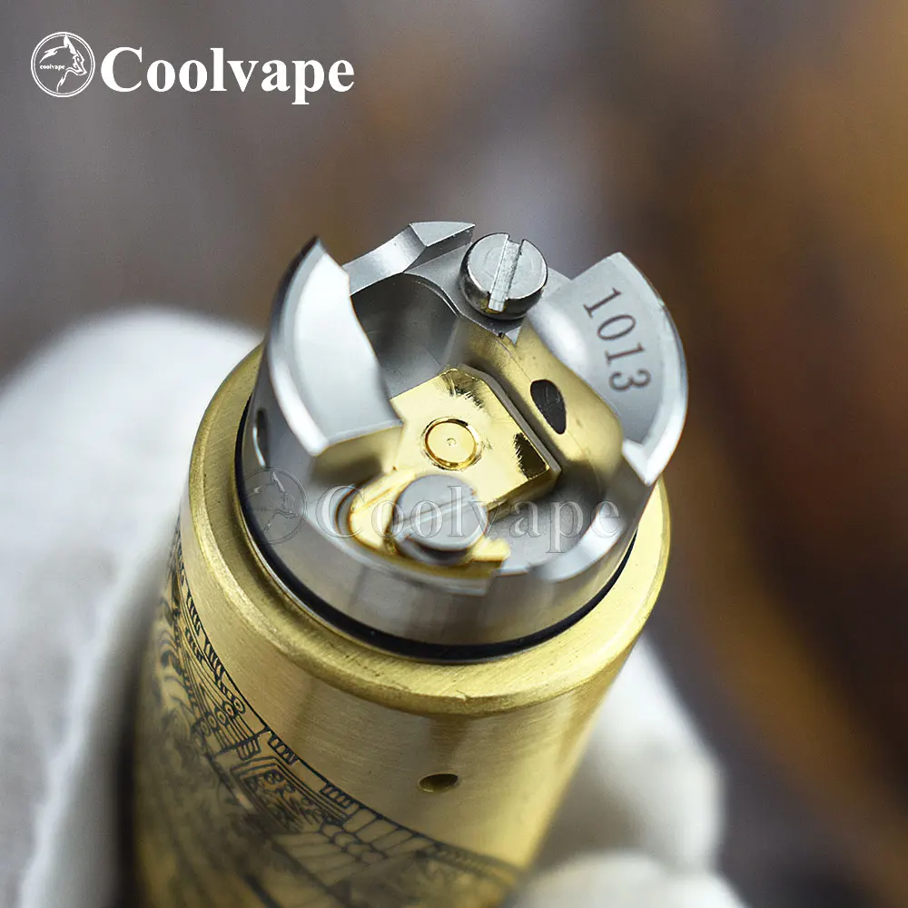 Coolvape Di Sản II Rda 22Mm RDA 316ss Single Coil Rda Với Bf Pin Không Điều Khiển Lưu Lượng Atomizer RDA Vs SXK Phong Cách Hussar 2.0 RDA