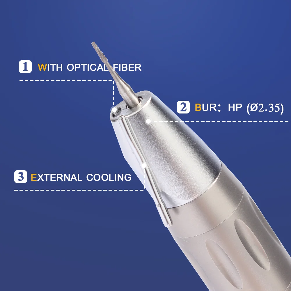 AI-X-SG65L Fiber optic led electric micromotor 1:1 low speed outer spray korea implant straight dental handpiece