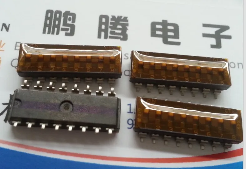 1PCS  Original American CTS dial code switch 2.54 8-bit patch key switch 8P coding switch 219-8MST