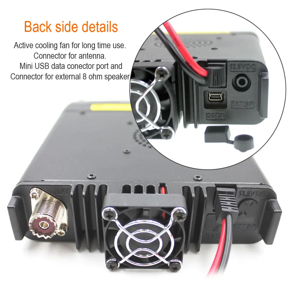 VERSÃO MAIS RECENTE!! Tyt TH-9800 plus quad band rádio móvel 50w com cabo