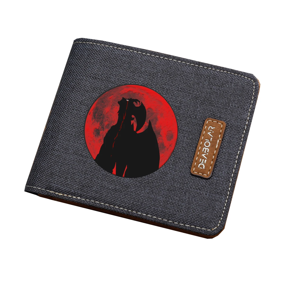 Anime DEVILMAN crybaby cosplay wallet student coin Card purse Men women short printing Carteira wallet teenagers purse