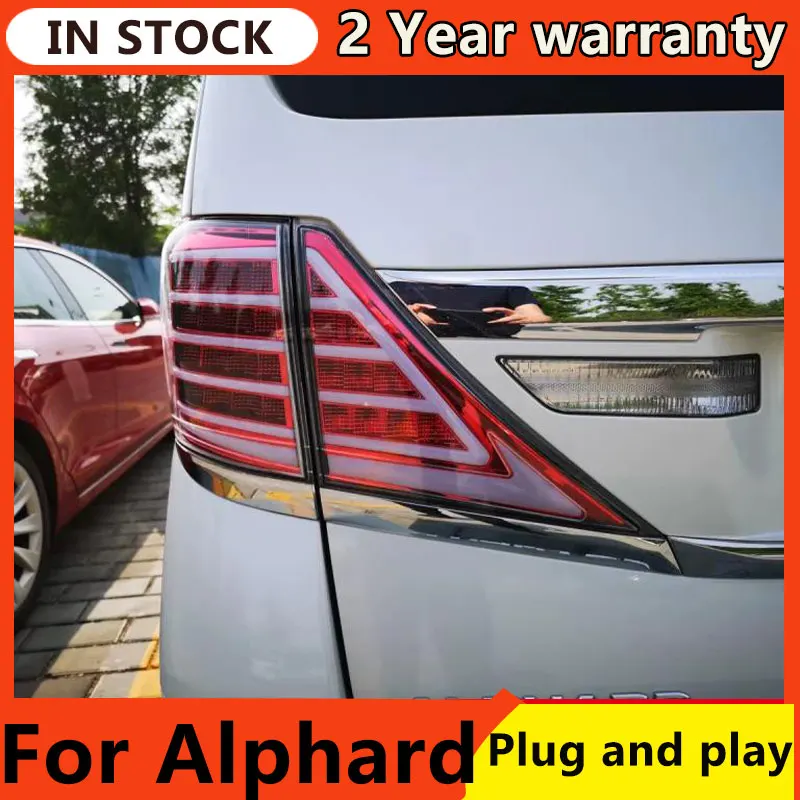 For Car Toyota Alphard 2009-2014 Tail Lamp Led Fog Lights DRL Day Running Light Tuning Car Accessories Alphard Tail Lights