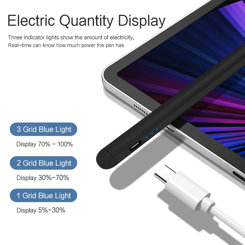 ESR Matita Stilo 1ª Gen Per IPad 2018-2025 – Sensibilità Inclinazione, Rifiuto Palmo, Compatibile Con IPad A16/10a, Air 11/13, Pro 11/12.9/13, Mini 6/5 – Nero