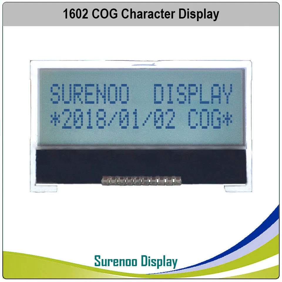 162 16X2 1602 COG ST7032S Serial SPI Character LCD Module Display Screen LCM FSTN Postive with White LED Backlight