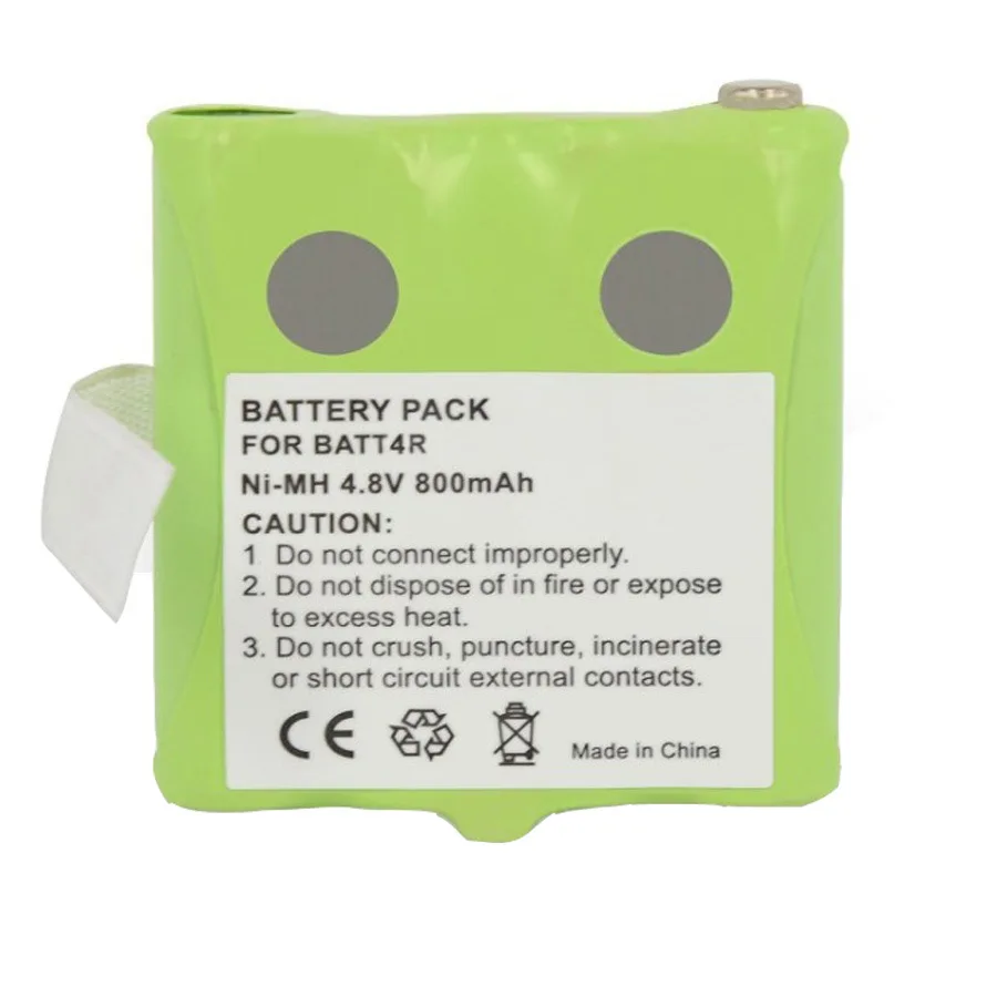 New 4.8V 800mAh Ni-MH Battery Suitable for Midland GXT200 walkie-talkie battery Rechargeable Replacement BATT4R