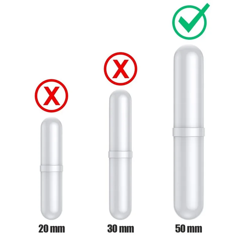 Magnetische Rühren Bar Große Größe, Stirbars/Rühren Bars, PTFE Rührer/Mixer Bar. 4 Pack, 50mm/1,96 Zoll