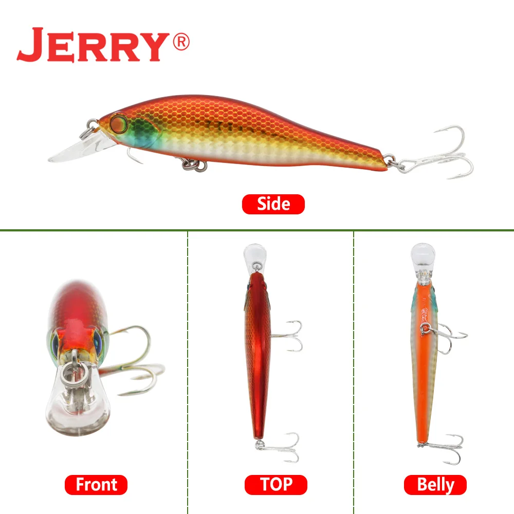 Jerry Squid Deep Diving Jerkbait Minnow Fishing Hard Lures 85mm Artificial Plug Saltwater Bass Pike Fishing Tackle