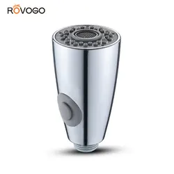 ROVOGO 교체 분무기 풀아웃 스프레이 헤드, 주방 싱크대 풀다운 수도꼭지용, 2 가지 기능, 스트림 폭기 흐름 크롬