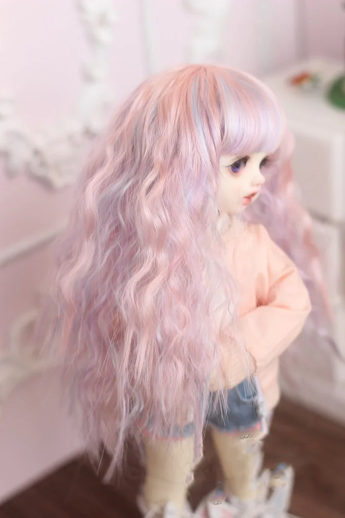 BJD Doll Wig Suitable for 1-3 1-4 1-6 uncle Size wig color bubble noodles volume fluffy small wave hair Doll Accessories