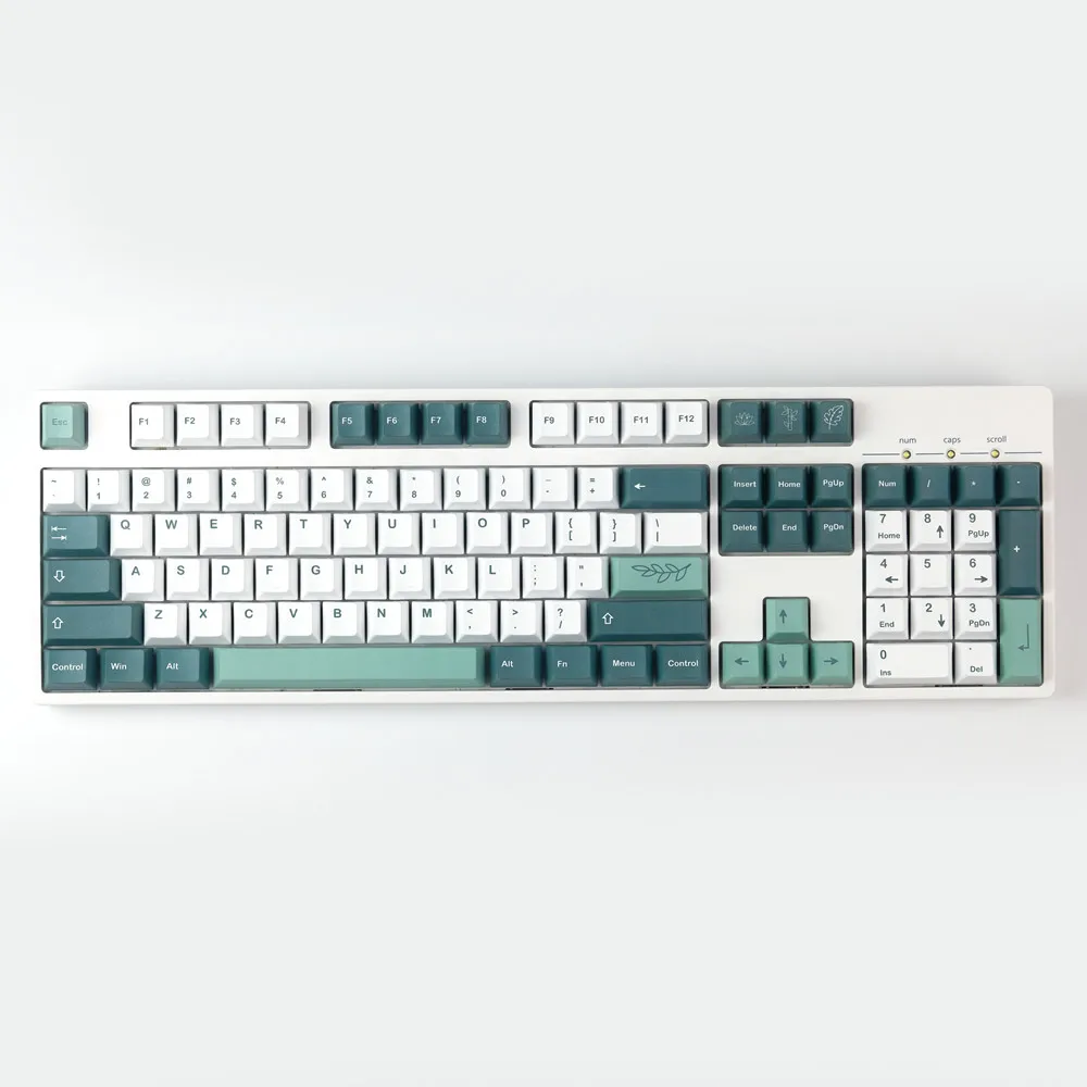 GMK Botanical Keycap Cherry Profile Plant GMK Keycaps For Mechanical Keyboard PBT 132 Keys Compatible 87/104/108/84/64/98/96