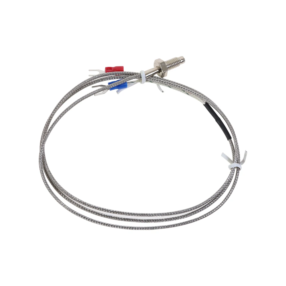 M6 Thread E Type Thermocouple Temperature Controller 0-400C Sensor Cable Wire 1M 2M 3M